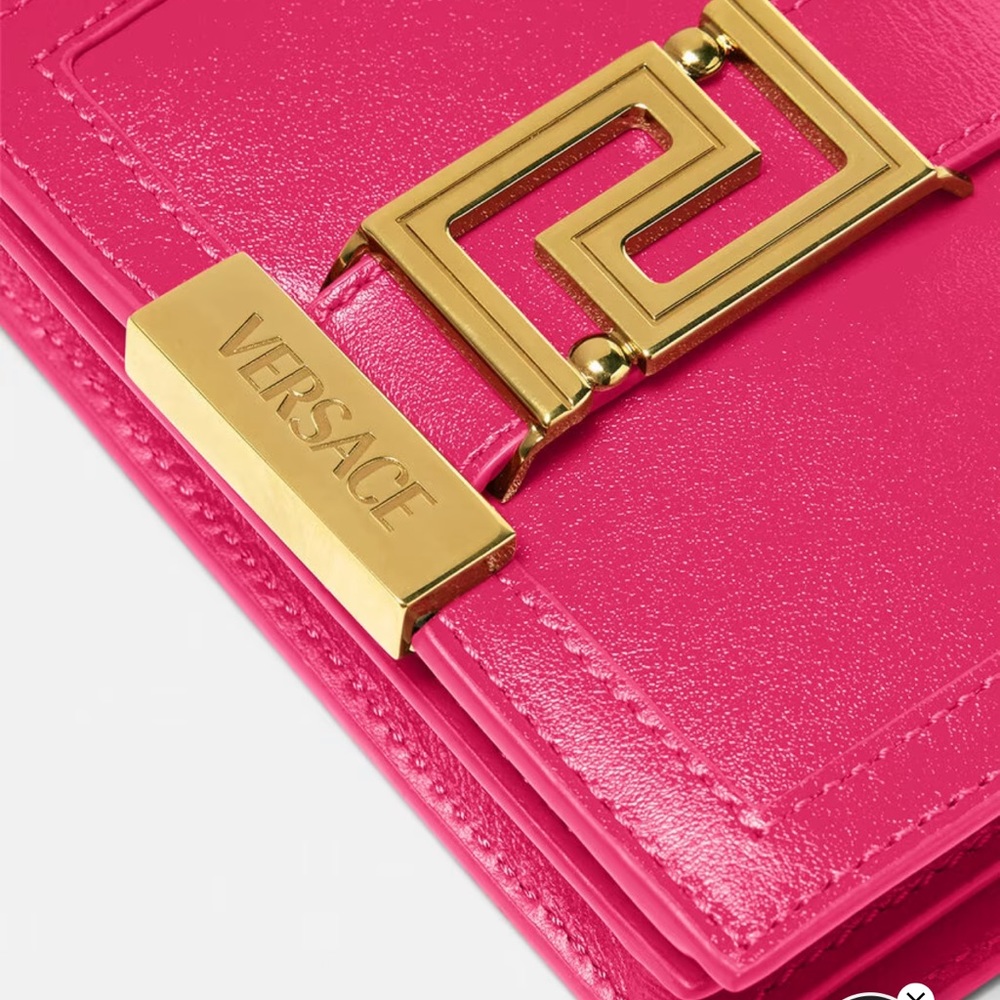 Versace Mini Shoulder Bag in Fuchsia with Gold Hardware - Picture 5 of 13